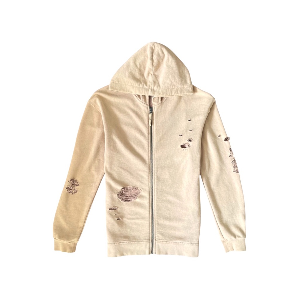 Jack & Jones Originals Zip-Up Distressed Hoodie - Men’s Size Small